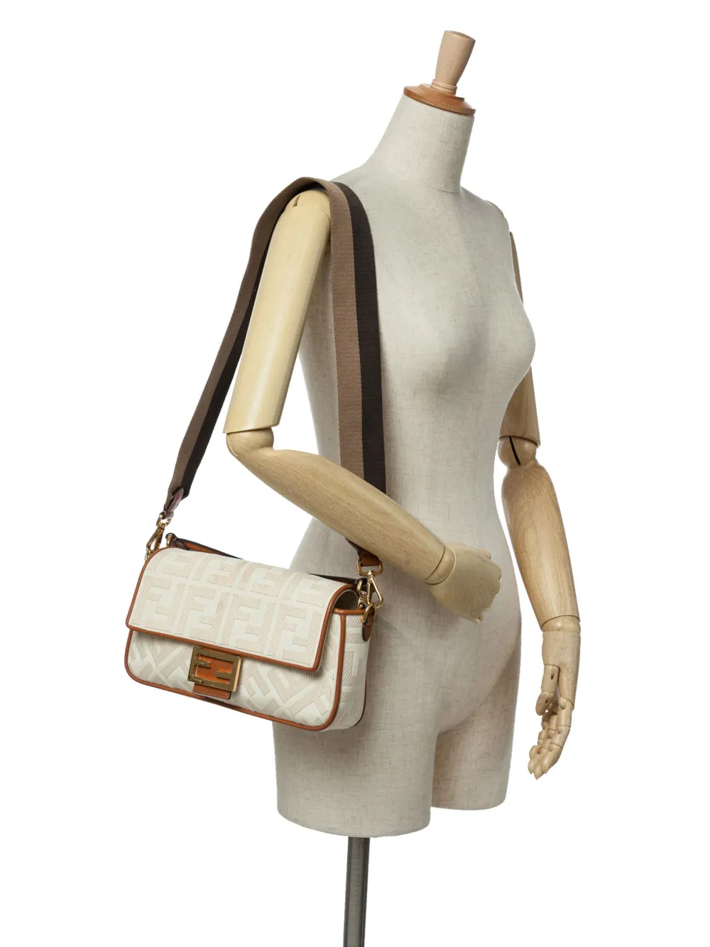 Fendi Pre-Owned 2010-2024 Zucca Embroidered Canvas Baguette satchel | Pre-Owned | Image 2