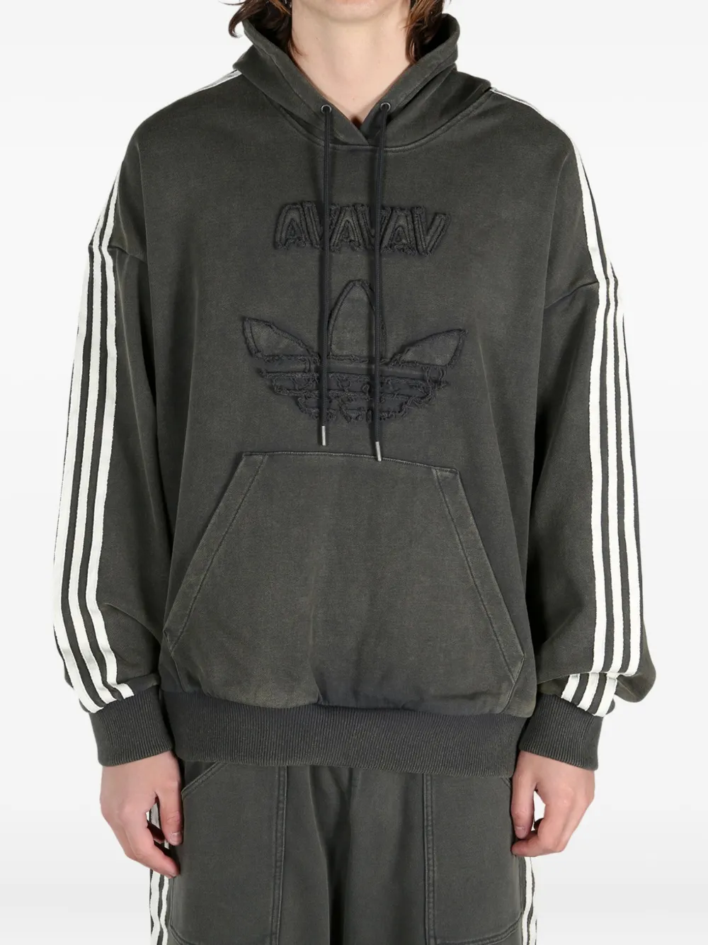 adidas x Avavav hoodie met geborduurd logo Grijs