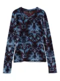 ETRO crew-neck top - Blue