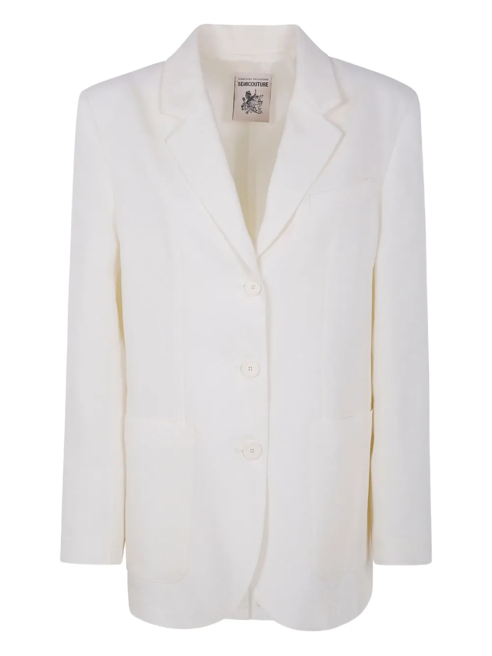 Semicouture blazer de vestir con botones | blanco | Image 1