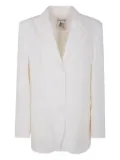 Semicouture single-breasted tailored blazer - White