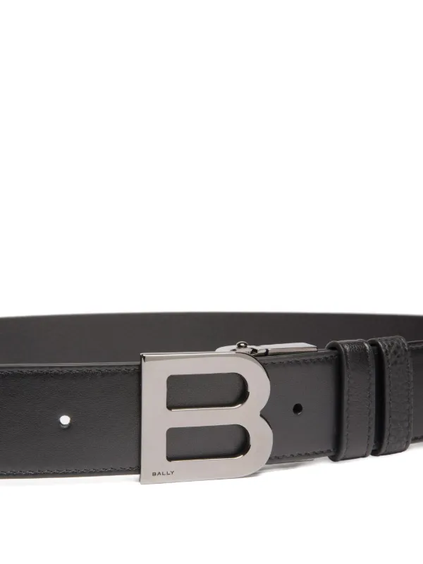 Bally Reversible Leather Belt Black FARFETCH IN