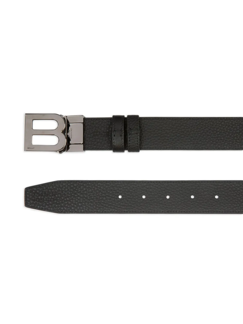 Bally Omkeerbare leren riem - Zwart