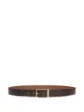 Bally reversible metal-buckle leather belt - Brown