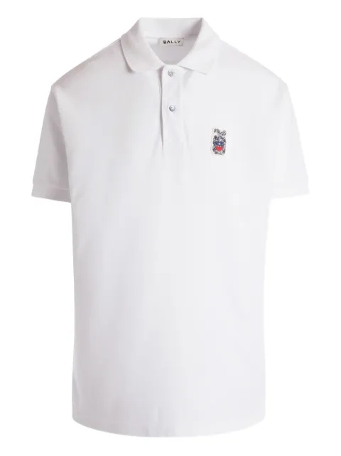Bally embroidered piqué polo shirt