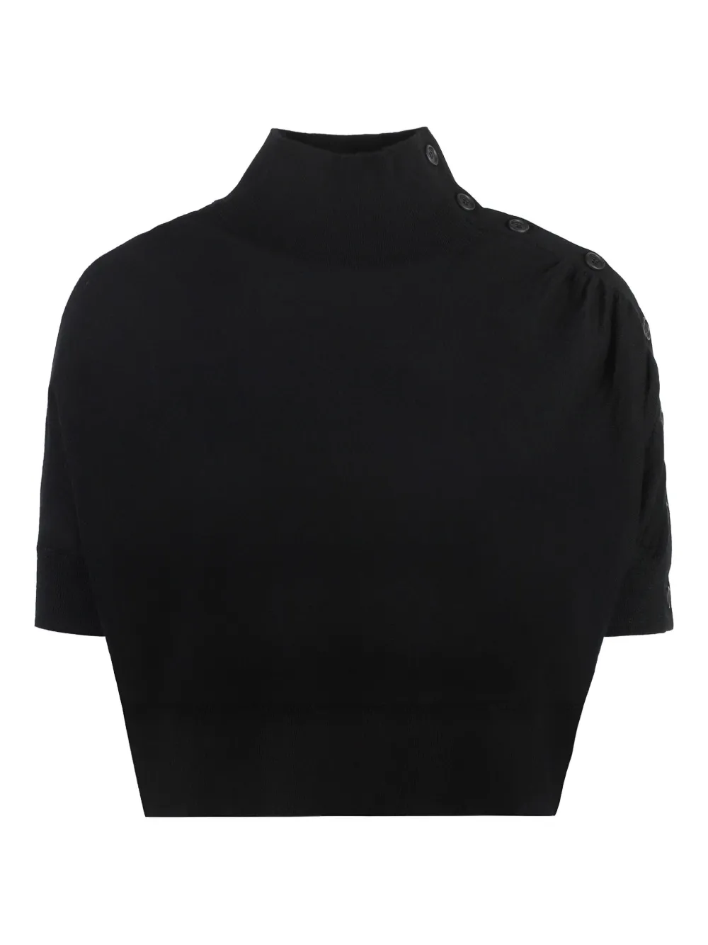 PINKO button-fastening T-shirt Zwart