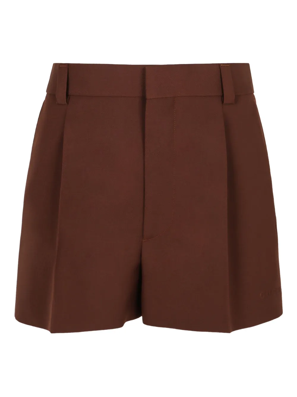 Gucci Geplooide shorts Bruin