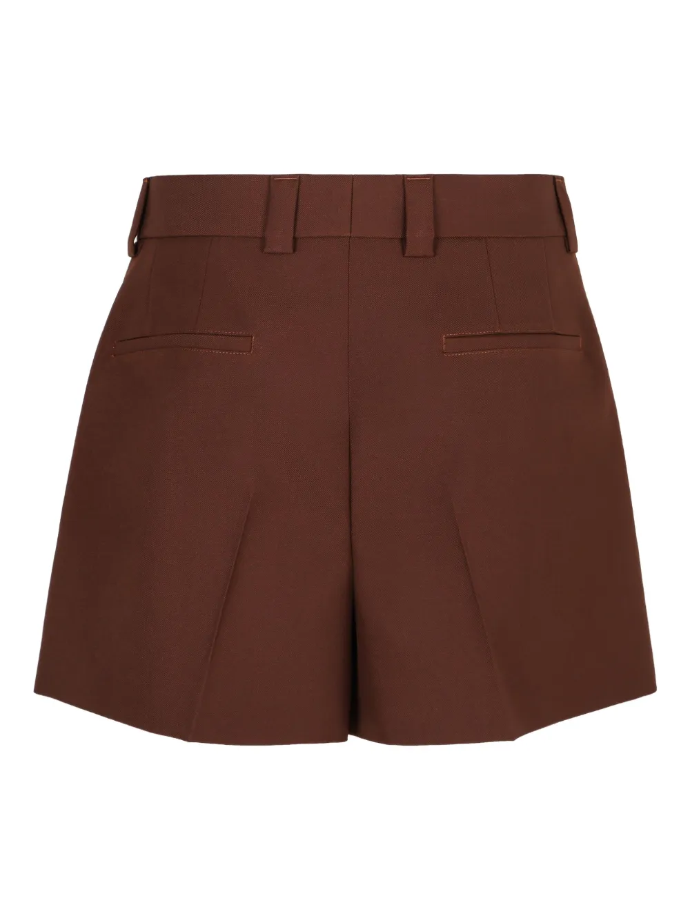 Gucci Geplooide shorts Bruin