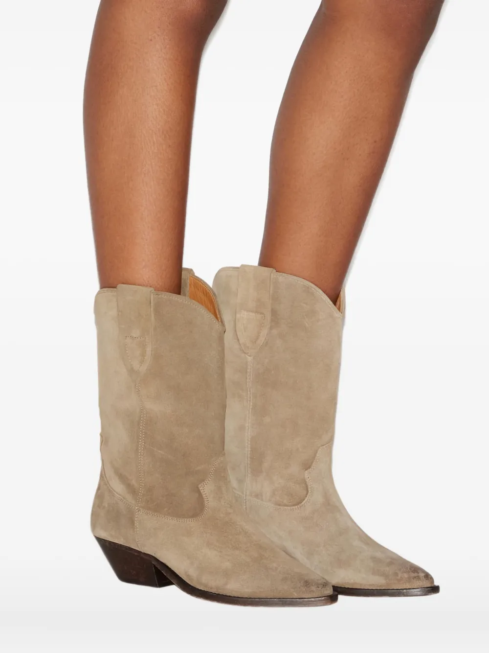 ISABEL MARANT 40 mm Duerto laarzen in Western-stijl Beige