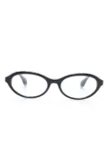 GIGI STUDIOS oval-frame glasses - Black