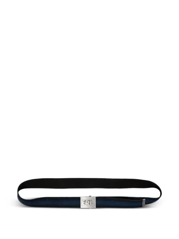 ERL WEBBING BELT ベルト ERL, イーアールエル SS25 UNISEX WEBBING BELT WOVEN / BLK