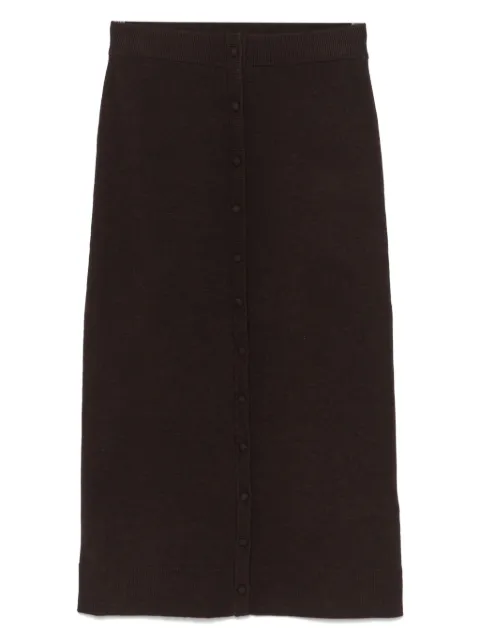 Victoria Beckham falda midi con detalle de botones