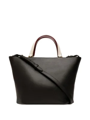 バリー☆ブラックレザーハンドバック BALLY バリー ハンドバッグ レザー がま口 ブラック 希少 312