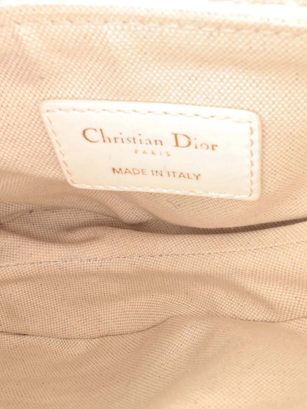 Pre-owned Dior 2020 Mini Oblique Canvas Saddle Bag Satchel In White