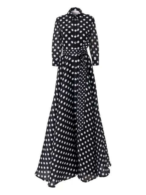 Carolina Herrera polka dot-pattern maxi dress
