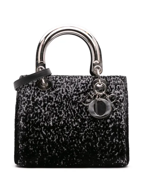 Christian Dior Pre-Owned 2014 Medium Fabric Lame Lady Dior satchel