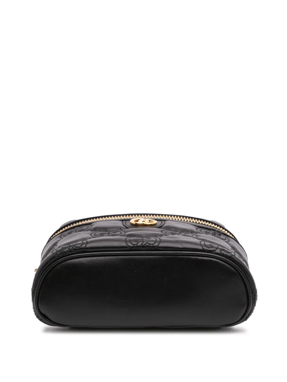 Pre-owned Gucci 2016-2024 Mini Gg Marmont Matelasse Leather Top Handle Vanity Chain Bag Satchel