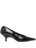GIABORGHINI 50mm Sloane pointed-toe kitten-heel pumps - Black