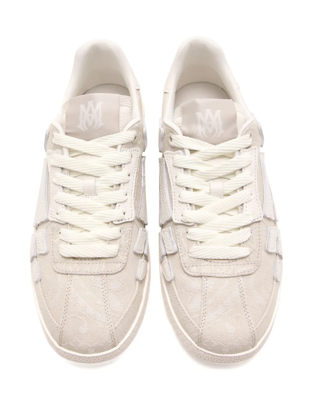 AMIRI skeleton-detail canvas sneakers - Beige