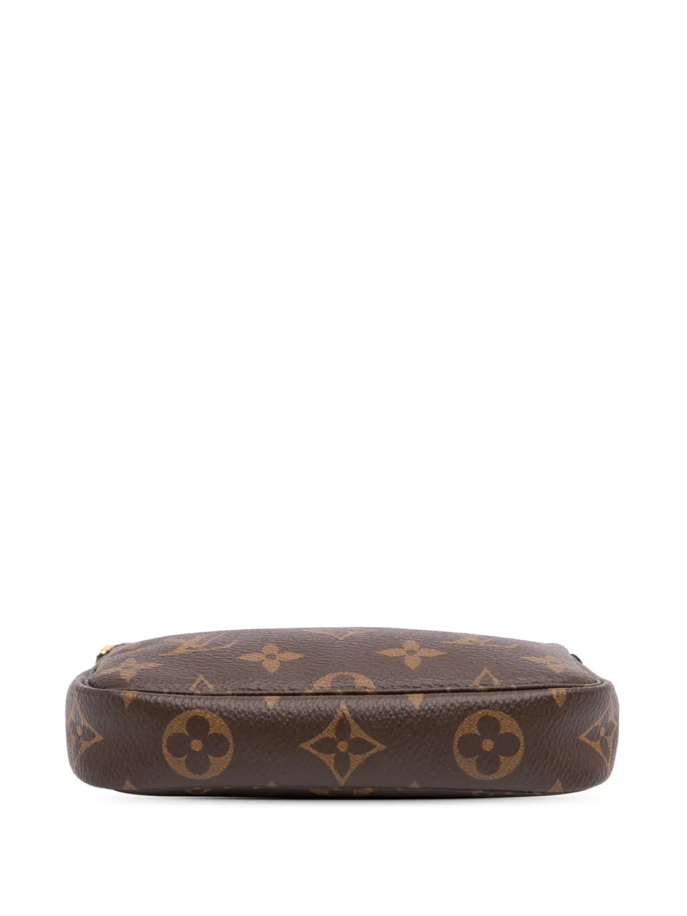 Pre-owned Louis Vuitton 2020 Monogram Mini Pochette Accessoires Handbag In Brown