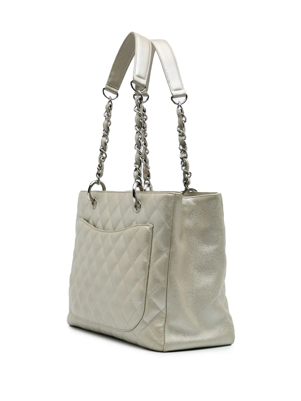 Pre-owned Chanel 2008-2009 Caviar Grand Shopping Tote Bag