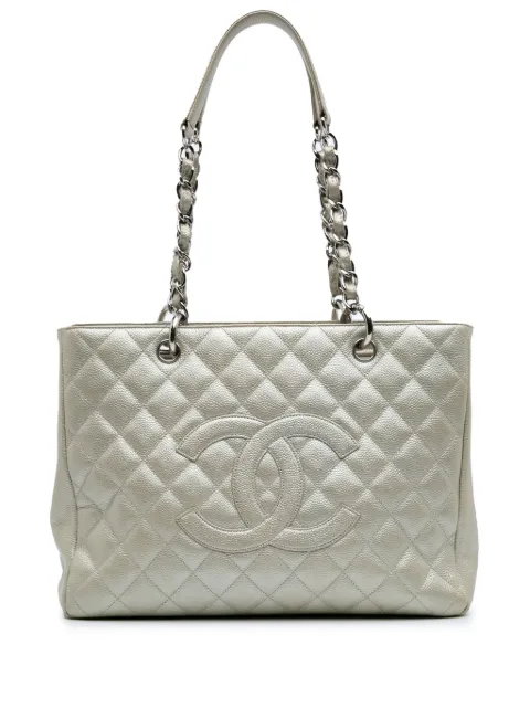 CHANEL Pre-Owned 2008-2009 Caviar Grand Shopping tote bag