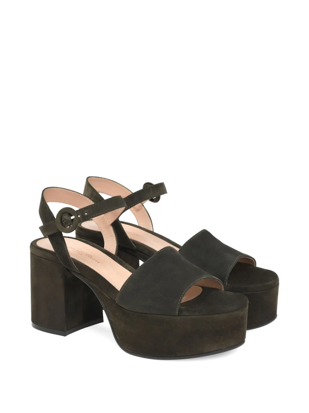 Gianvito Rossi 35mm leather sandals Green