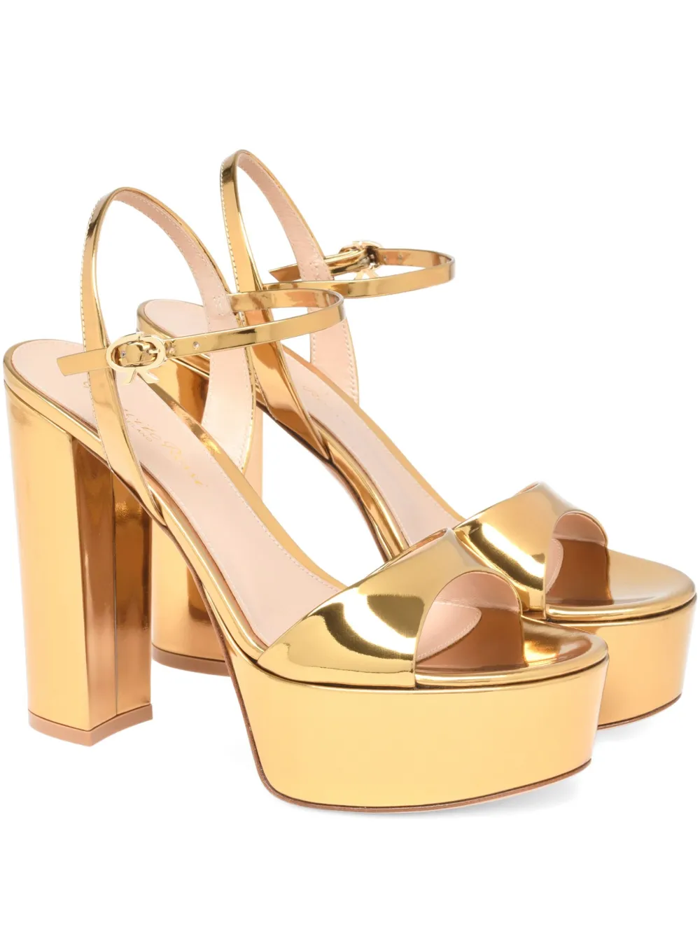 Gianvito Rossi platform heeled sandals | Gold | Image 1