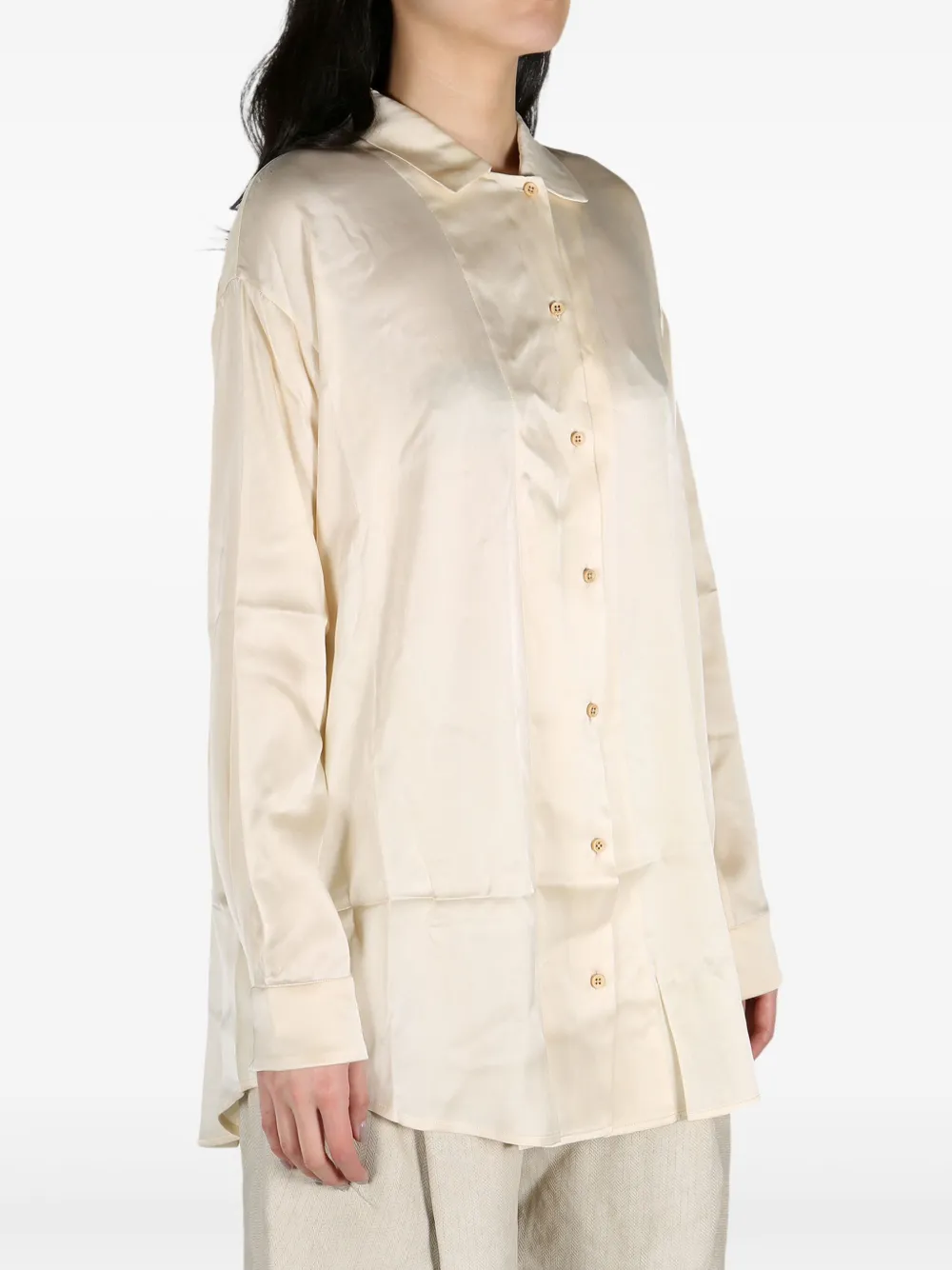 Uma Wang Button-up blouse Beige