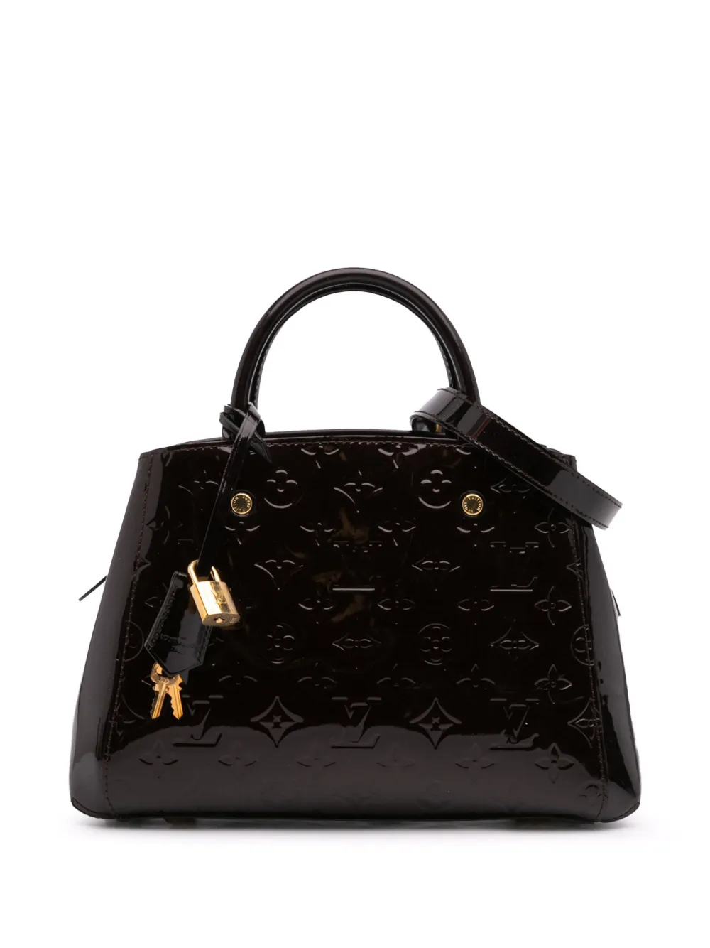 Louis Vuitton Pre-Owned 2015 Monogram Vernis Montaigne BB satchel | Purple | Image 1