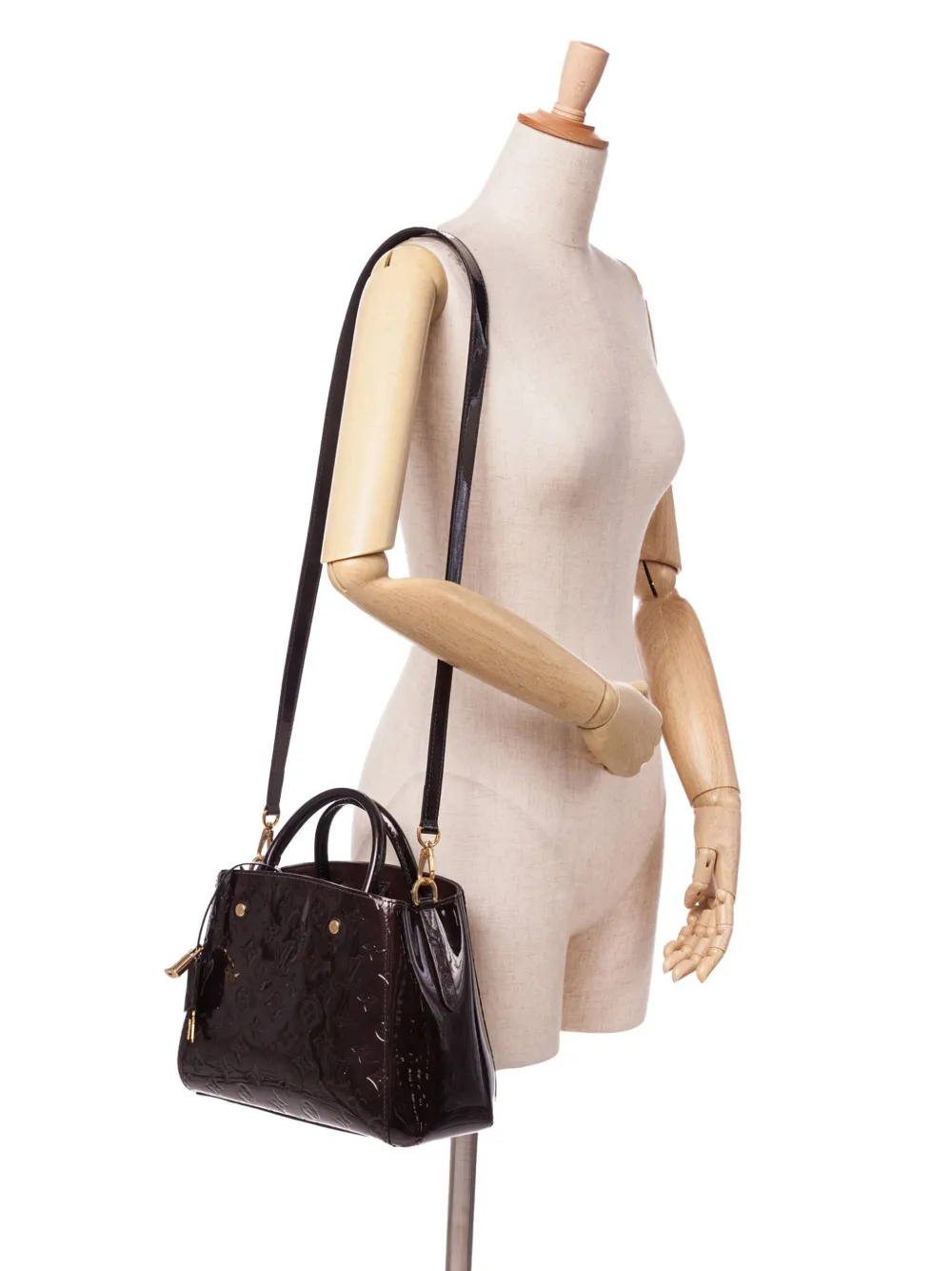 Louis Vuitton Pre-Owned 2015 Monogram Vernis Montaigne BB satchel | Pre-Owned | Image 2