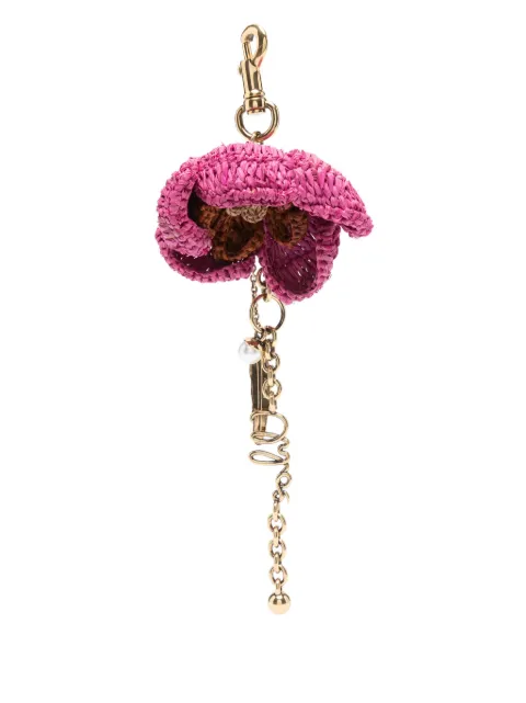Chloé floral-motif bag charm