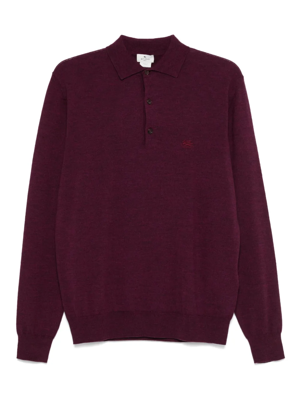 embroidered-logo polo shirt