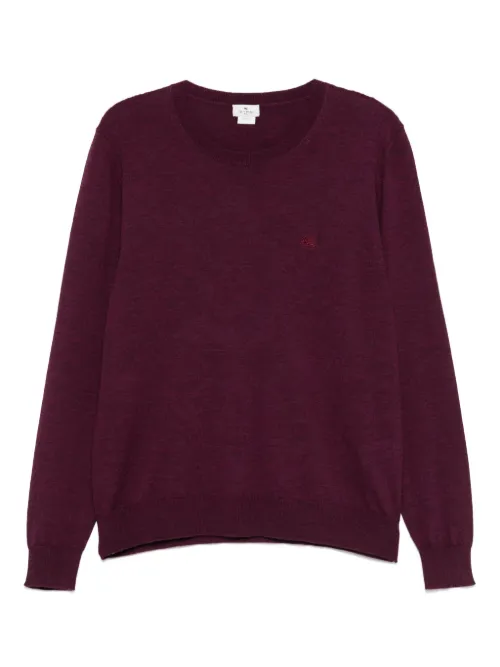 Pull en laine à logo Pegaso brodé - ETRO - Modalova
