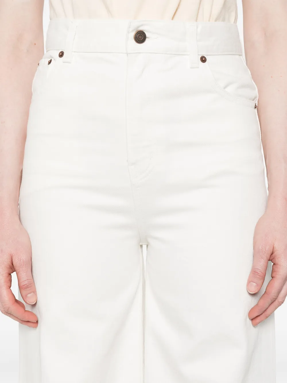 Chloé Katoenen broek Wit