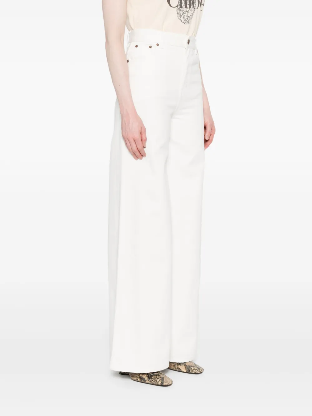 Chloé Katoenen broek Wit