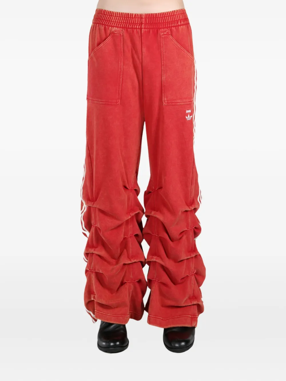 Adidas x Avavav plissé-embellished Track Pants | Red | FARFETCH BE