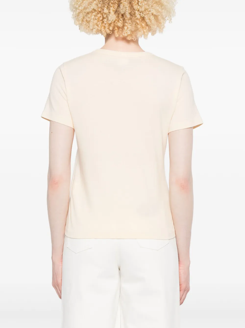 Chloé Katoenen T-shirt Beige