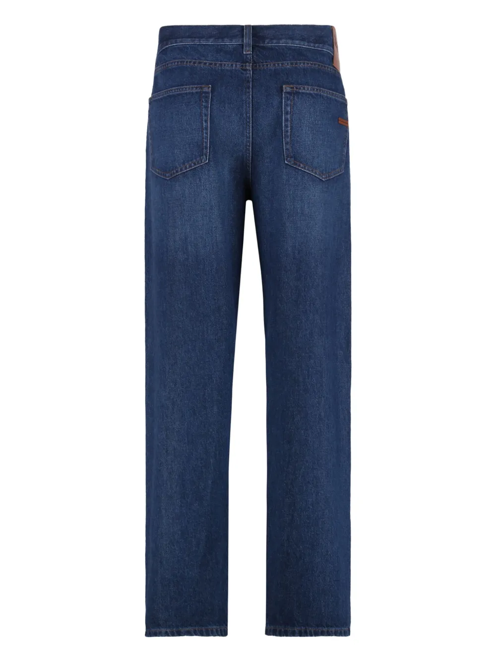 Zegna Roccia jeans met logopatch Blauw