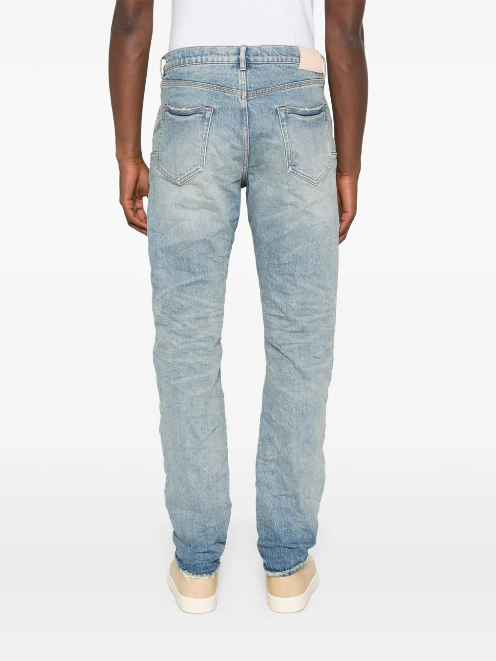 Purple Brand Stretch-katoenen jeans Blauw