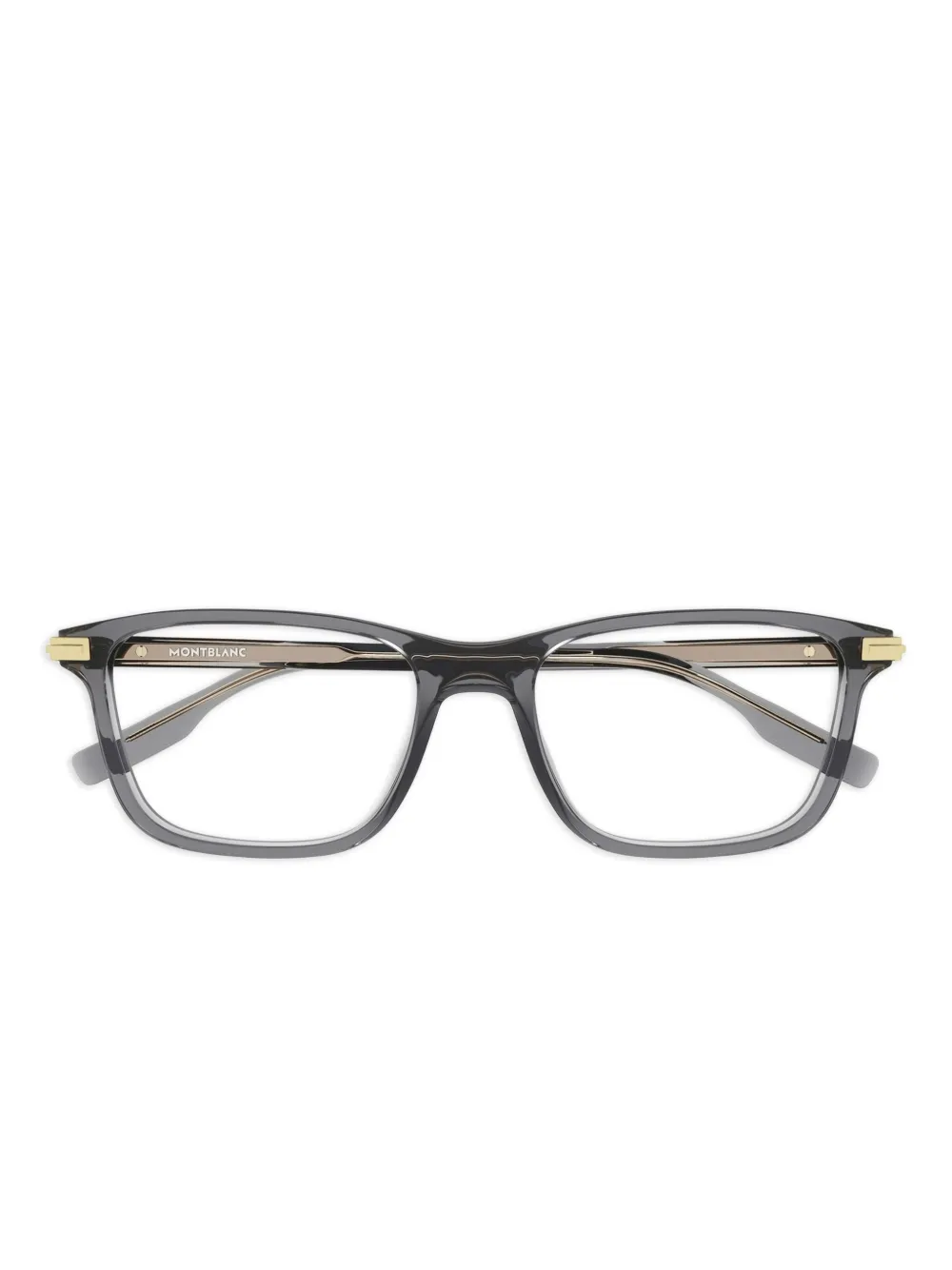 Montblanc rectangle-frame glasses | Grey | Image 1