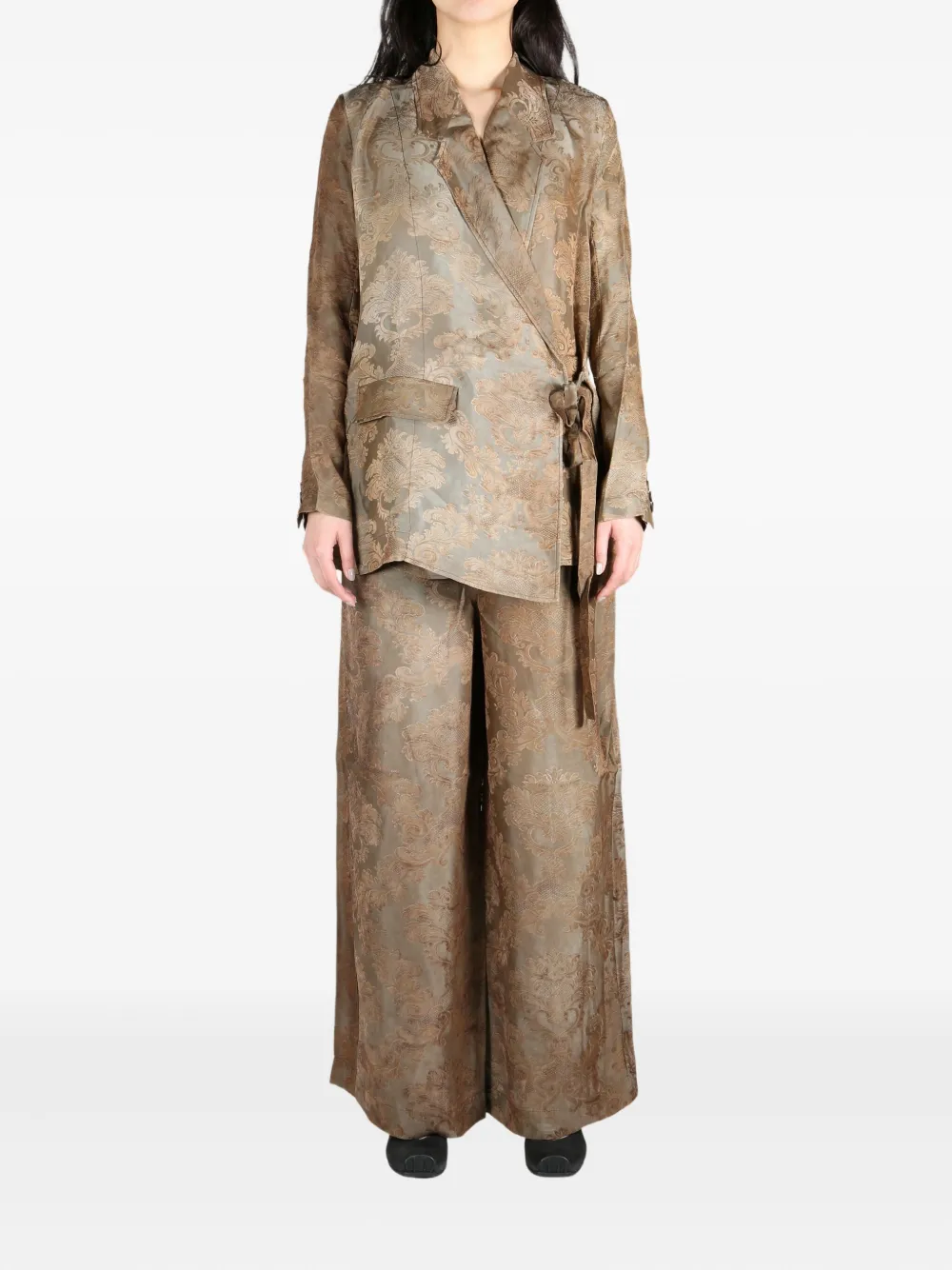 Uma Wang Khloe brocade wrap blazer | Blazers | Image 2