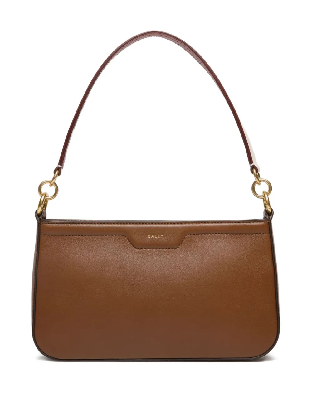 Bally Kleine leren schoudertas Bruin
