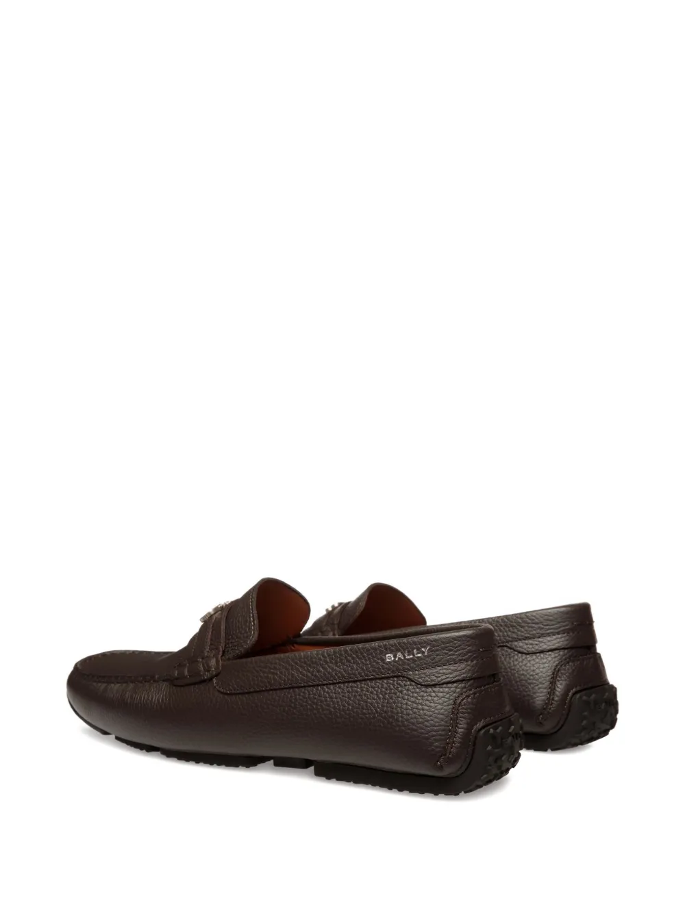 Bally Pilot leren loafers Bruin