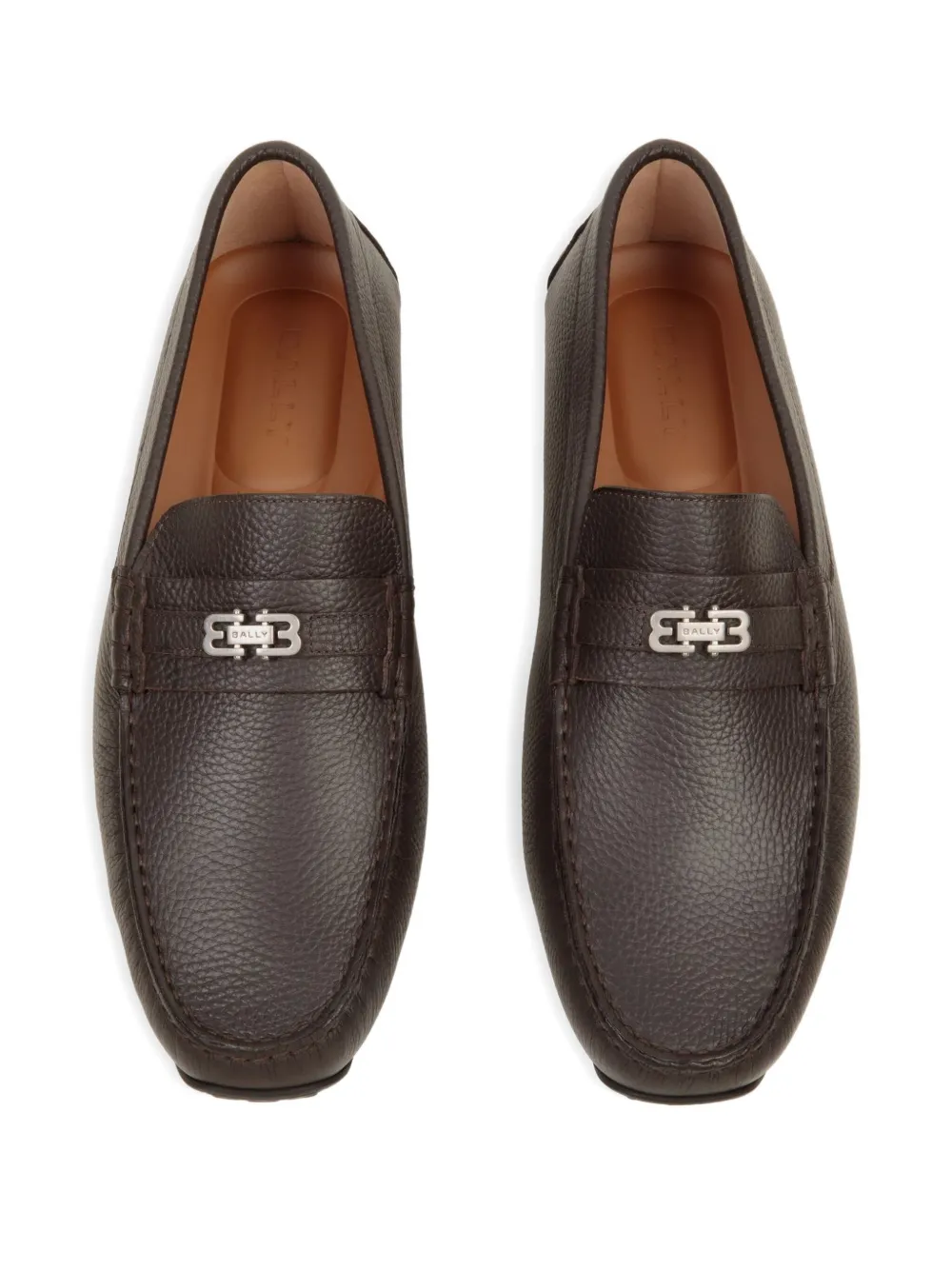 Bally Pilot leren loafers Bruin