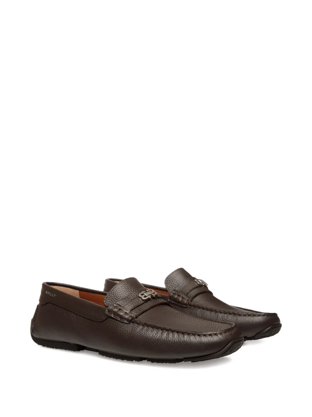 Bally Pilot leren loafers Bruin