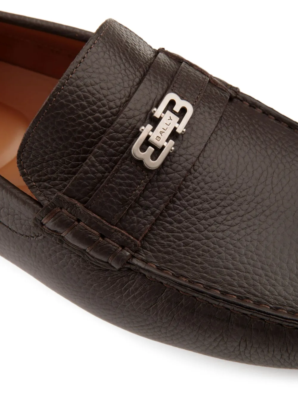 Bally Pilot leren loafers Bruin