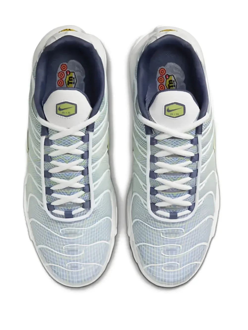 Nike air max plus patterned trainers White