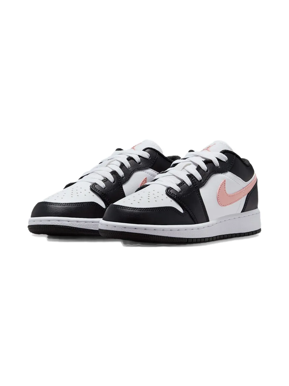 Jordan Kids Jordan 1 Low "White Black Rust Pink" sneakers
