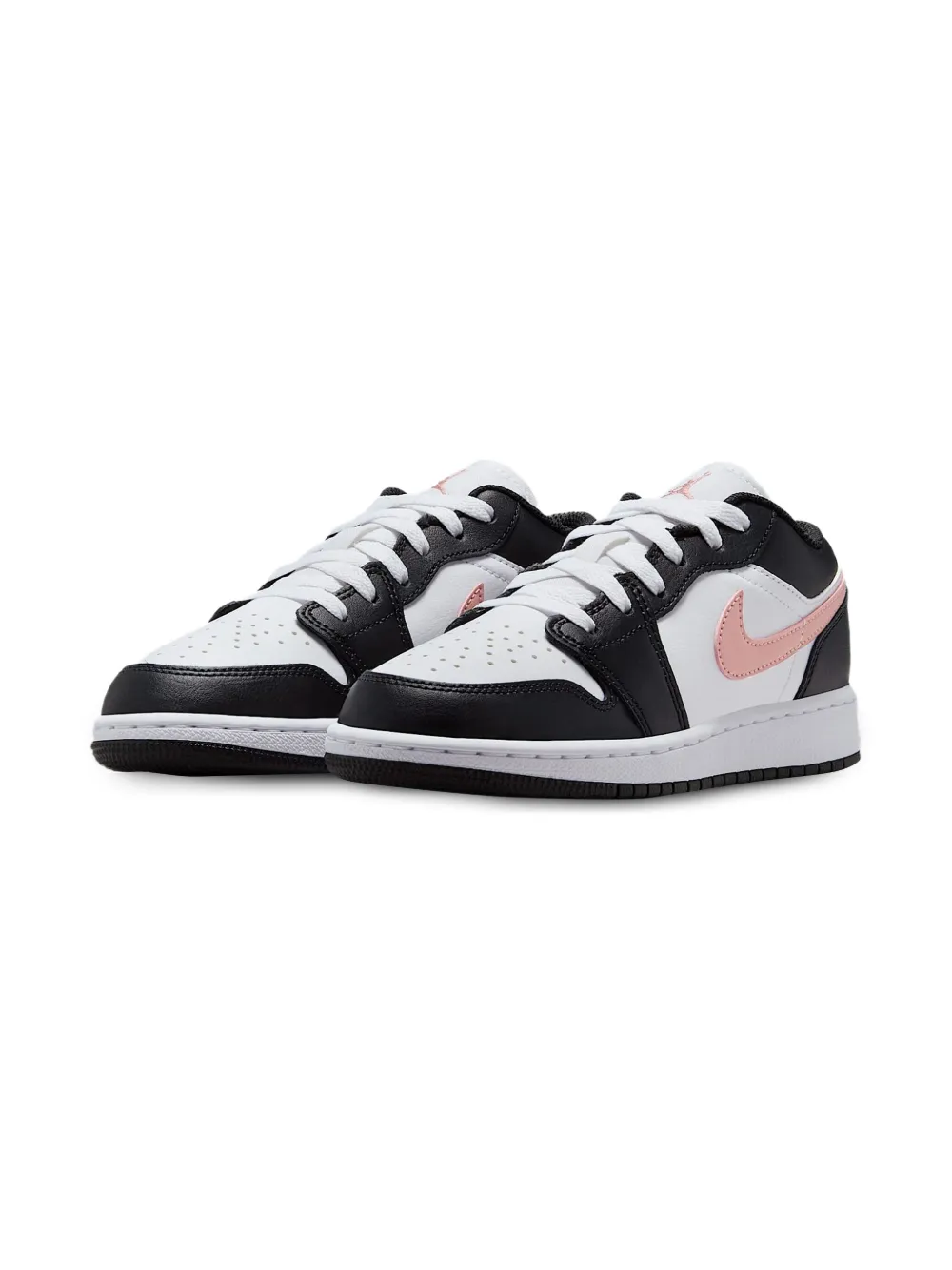 Jordan Kids Jordan 1 Low "White Black Rust Pink" sneakers